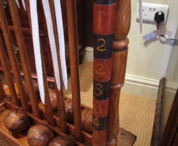 Original Victorian Ash & Elm Croquet Stand - Image 4