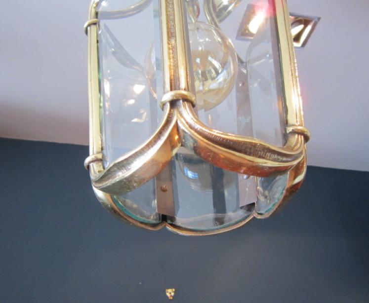 Top Quality Edwardian Brass Rococo Hall Lantern - Image 2