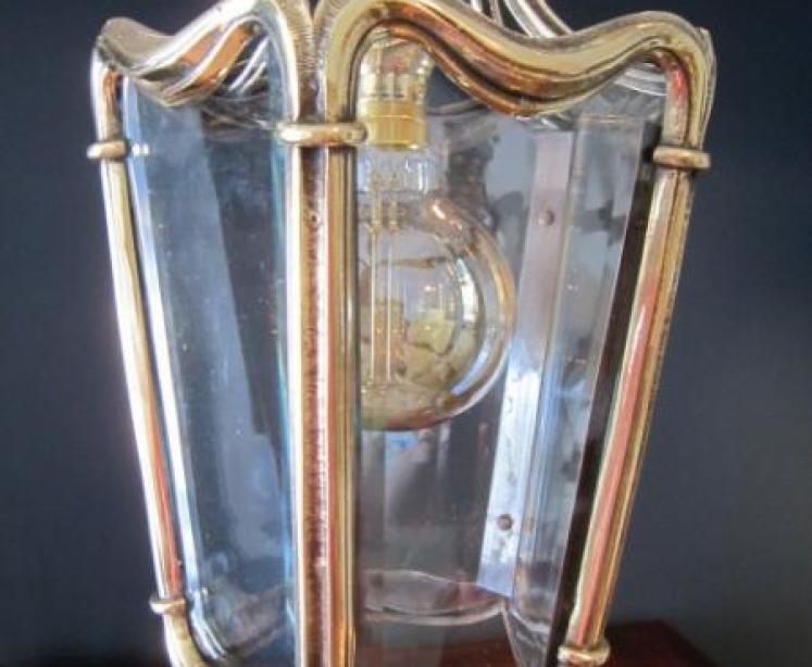 Top Quality Edwardian Brass Rococo Hall Lantern - Image 4