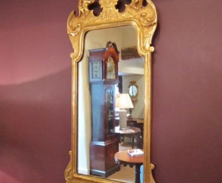 Superb Regency Period Parcel Gilt Mirror - Image 1