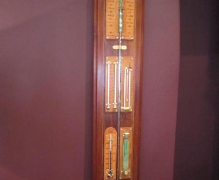 Fine Mid Victorian Inlaid Weather Station - Image 1
