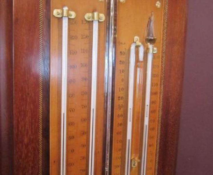 Fine Mid Victorian Inlaid Weather Station - Image 4