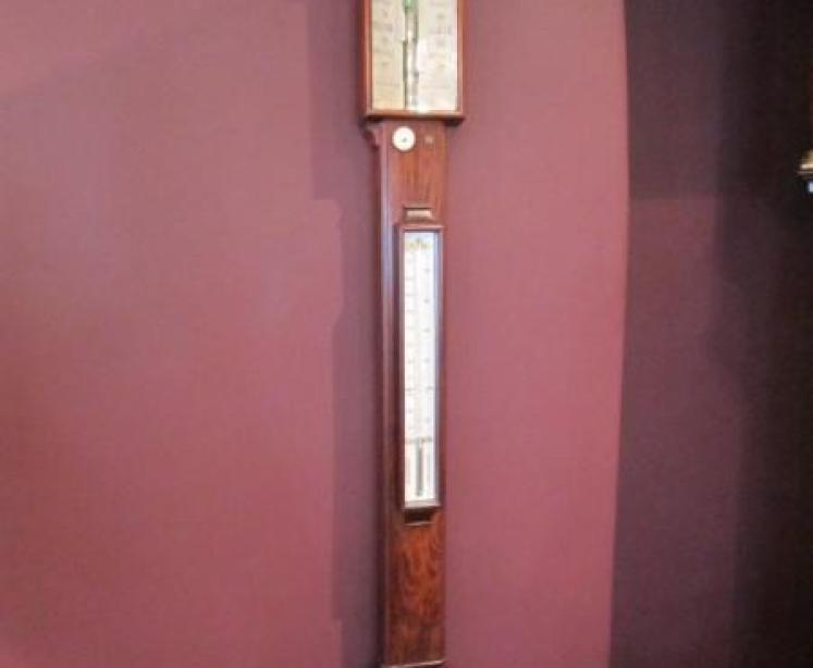 Superb Early Victorian Negretti & Zambra Stick Barometer - Image 3