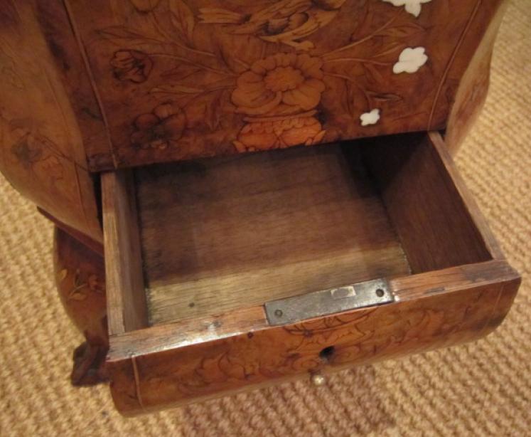Superb 18th Century Walnut & Marquetry Wine Cooler - Image 3