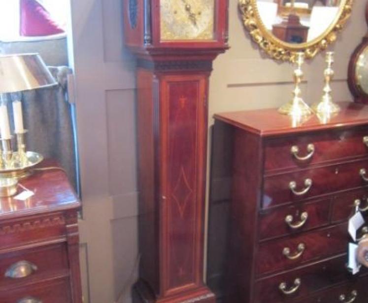 Outstanding Late 19th Century Inlaid Grandmother Clock - Image 1
