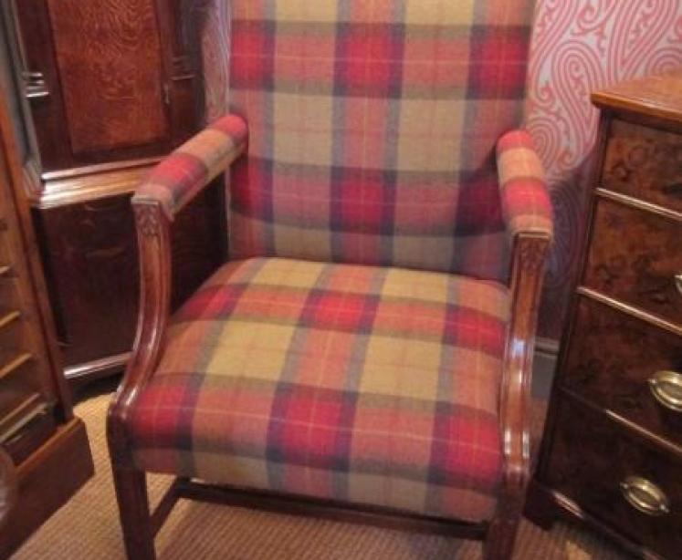 Top Quality Early Victorian Oak Gainsborough Armchair - Image 1