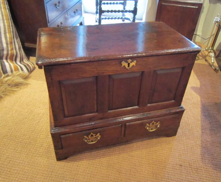 Original George II Period Oak Coffer Bach - Image 1