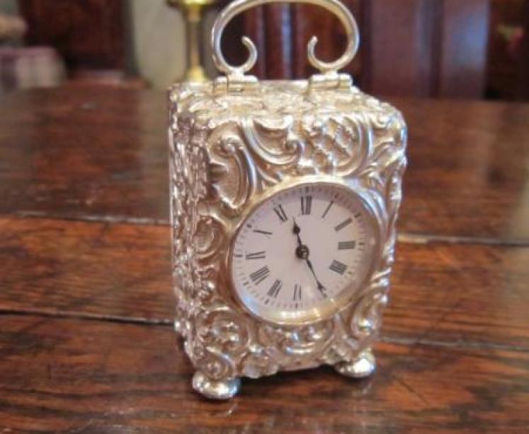 Top Quality Victorian Chester Silver Carriage Clock - Image 1