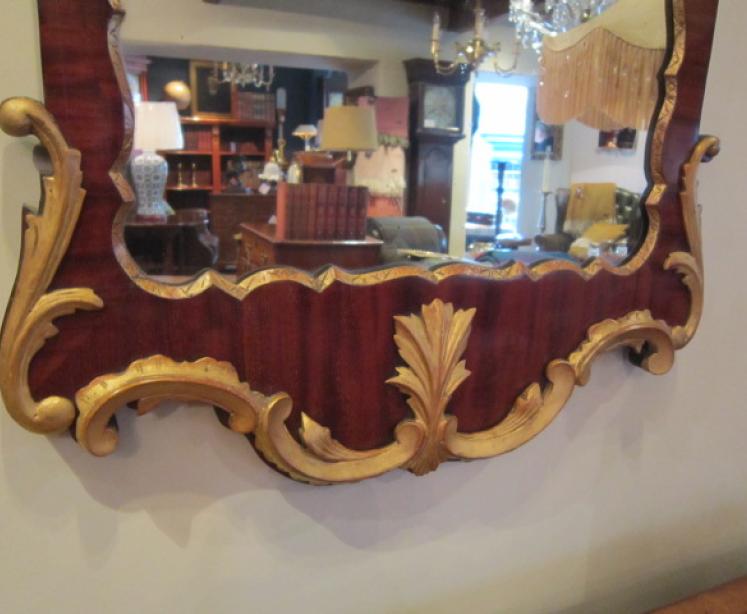 Superb George III Period Mahogany & Timber Gilt Mirror - Image 4