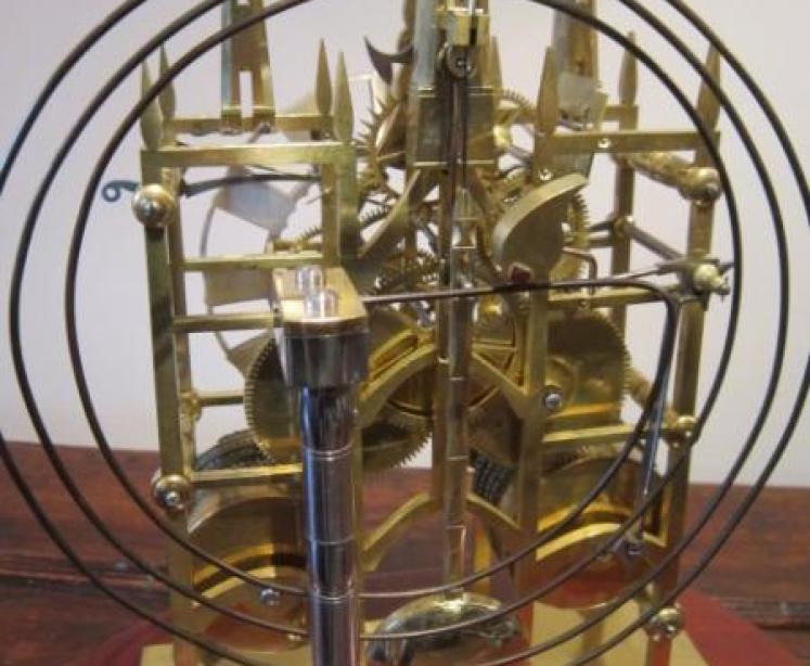 Impressive Early Victorian Double Fusee Skeleton Clock - Image 3