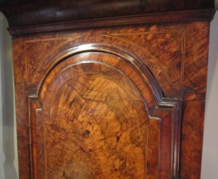 Impressive George II Burr Walnut London Longcase Clock - Image 4
