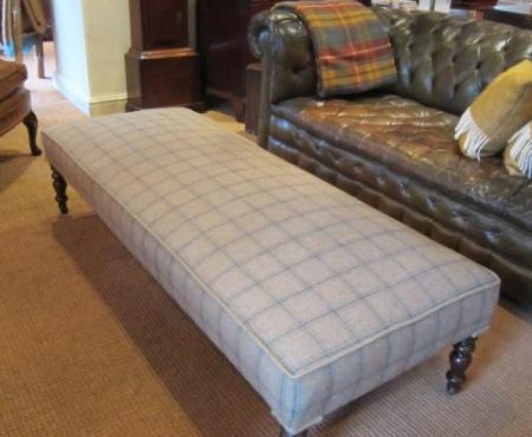 Large Mid Victorian Upholstered Oblong Stool - Image 4