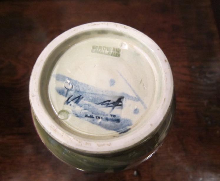 Unusual Moorcroft Waving Corn Flared Neck Vase - Image 5