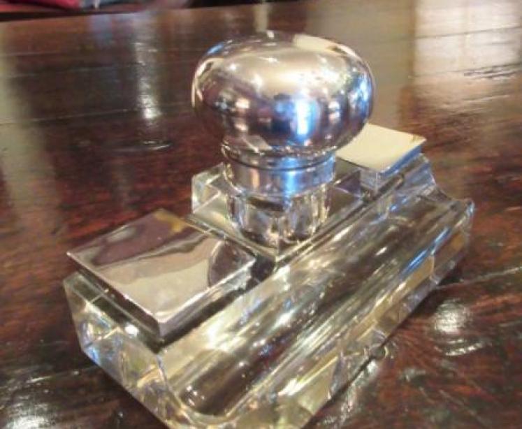 Superb George V Period Silver Pen & Inkstand - Image 5