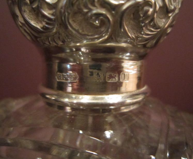 Top Quality Edwardian Period Silver Crystal Cut Scent - Image 4