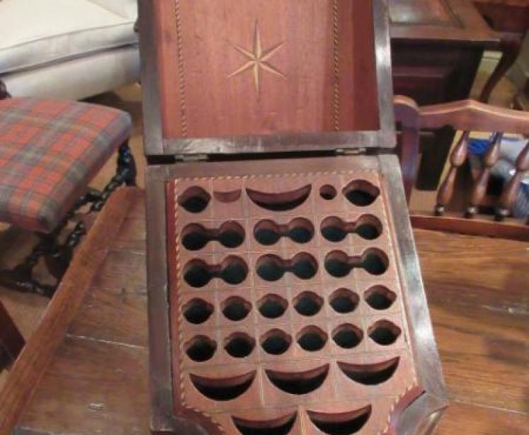 Superb George III Period Inlaid Knife Box - Image 2