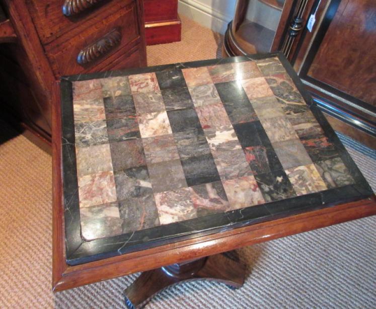 Regency Period Rosewood & Marble Specimen Table - Image 2