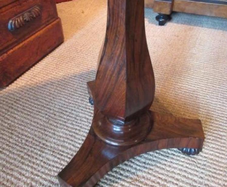 Regency Period Rosewood & Marble Specimen Table - Image 3