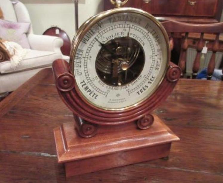 Fine 19th Century French Holosteric Barometer in Stand - Image 1