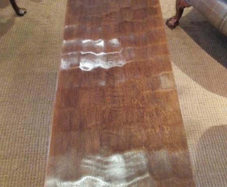 1950's Mouseman Adzed Oak Oblong Occasional Table - Image 2