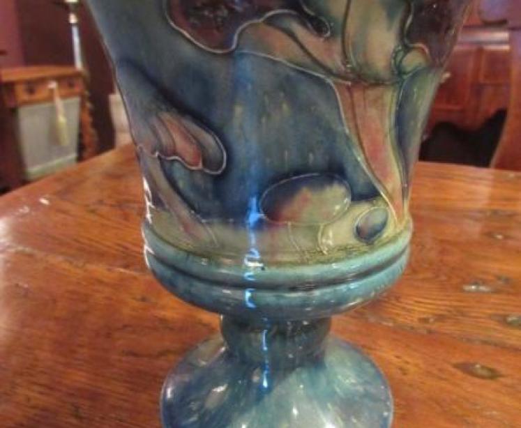 Superb Pair of Moorcroft Claremont Liberty's Vases - Image 5