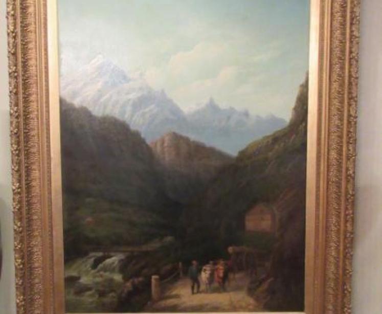 Impressive 19th Century Scottish Oil on Canvas - Image 1
