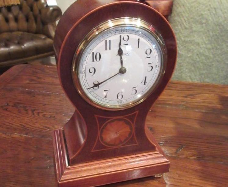 Top Quality Edwardian Period Sheraton Inlaid Mantel clock - Image 1