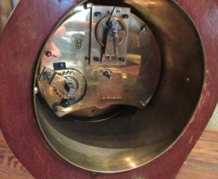 Top Quality Edwardian Period Sheraton Inlaid Mantel clock - Image 4
