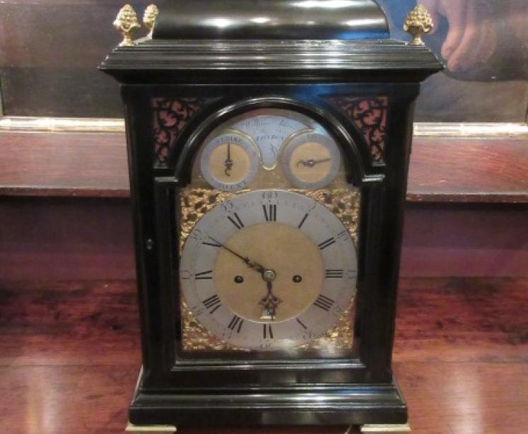 Fine George II Period London Ebonised Bracket Clock - Image 1