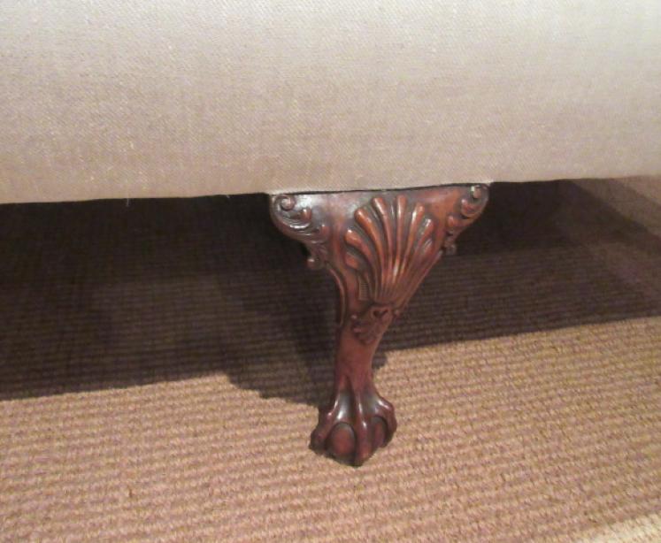 Fine 19th Century Upholstered Georgian Style Sofa - Image 4