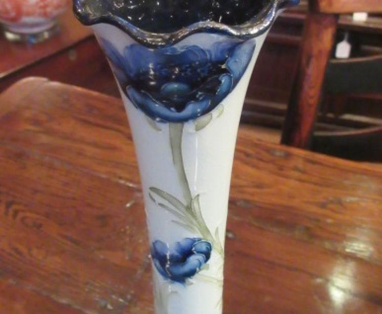 Tall McIntyre Moorcroft Florin Ware Poppies Vase - Image 3