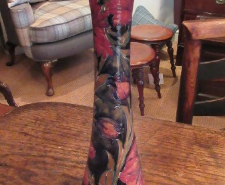 Art Nouveau Period Moorcroft Spanish Tall Vase - Image 1