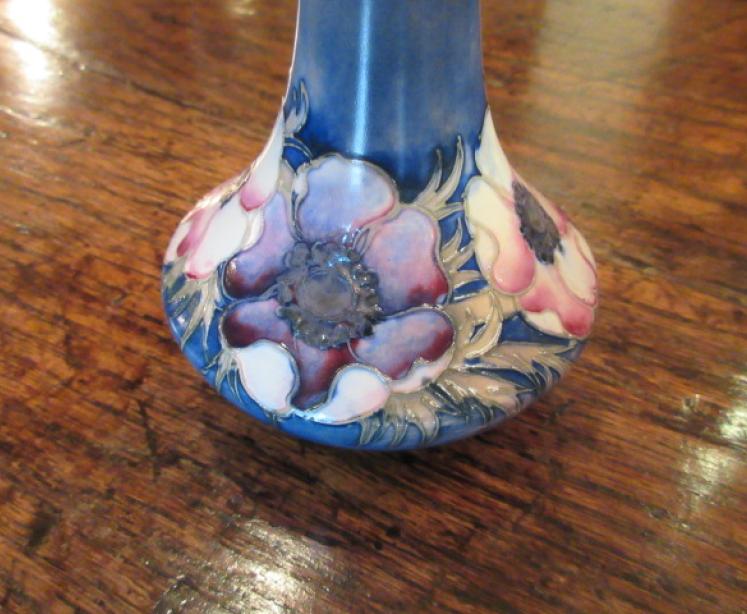 Moorcroft Salt Glazed Anemone Pattern Vase - Image 2