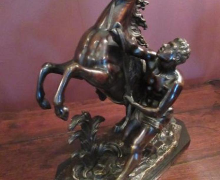Superior Pair of 19th Century Bronze 'Marley' Horses - Image 5