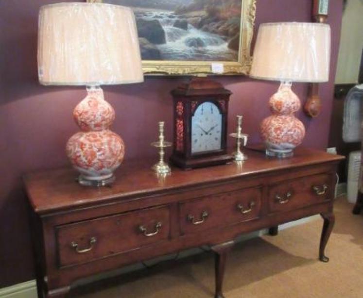 Superb George II Period Oak & Mahogany Dresser - Image 1