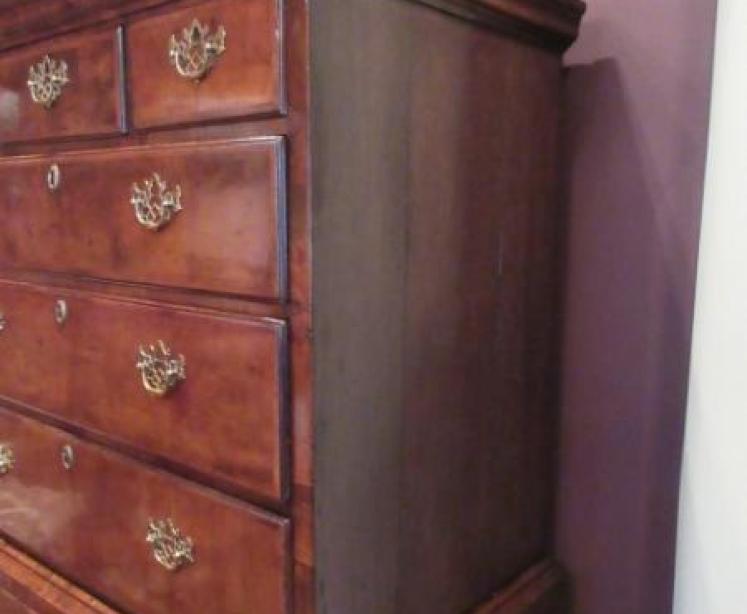 Stunning George II Period Walnut Chest on Chest - Image 4