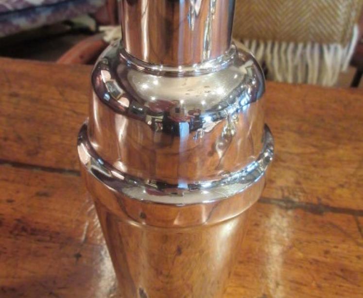 Top Quality Edwardian Silver American Cocktail Shaker - Image 1
