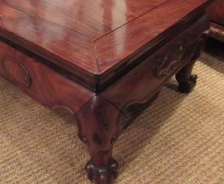 Mid 19th Century Oriental Rosewood Low Table - Image 4