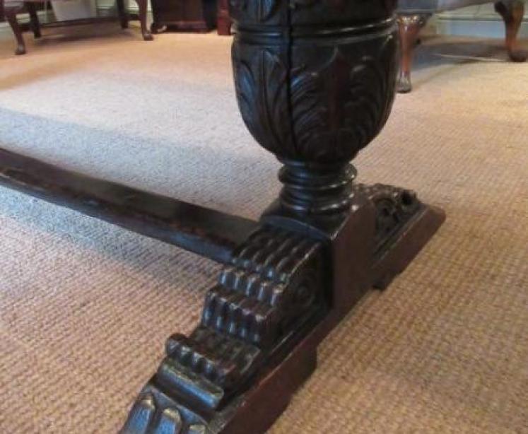 Superb Large George I Period Oak Refectory Table - Image 2