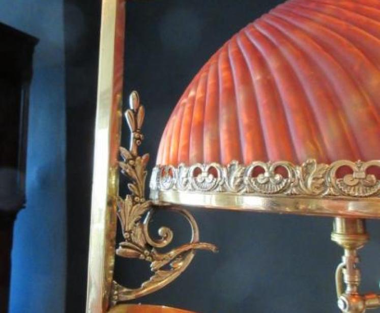 Superb Victorian Converted Gasolier Hanging Lamp - Image 4