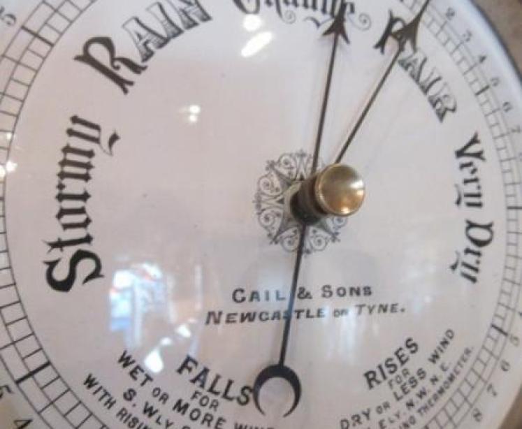 Mid Victorian Foliage Carved Newcastle Barometer - Image 4