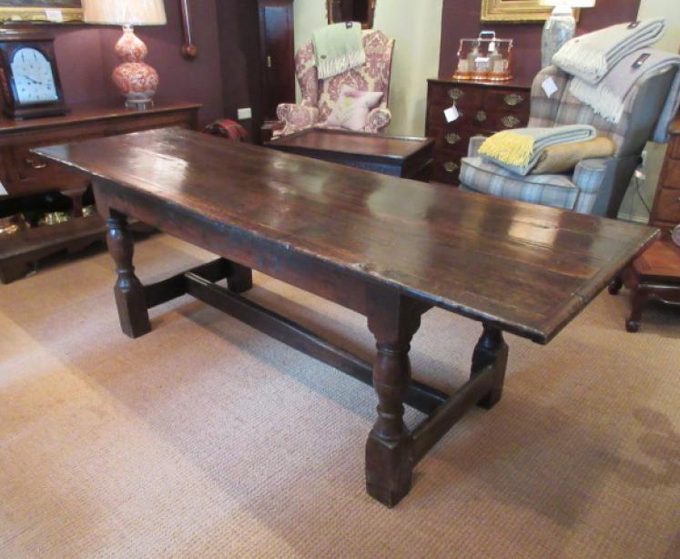 Superb George I Period Oak Refectory Table - Image 1