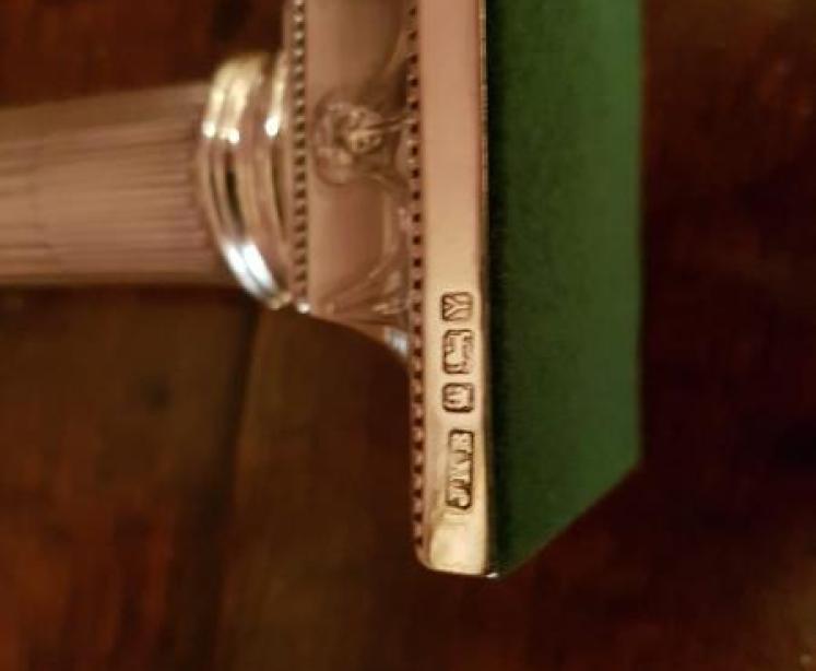 Pair of Victorian Solid Silver Candlesticks - Image 4