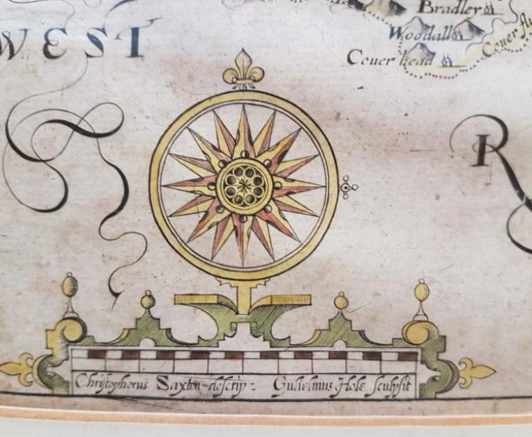 17th Century Map of North Riding of Yorkshire.c.1630 - Image 2