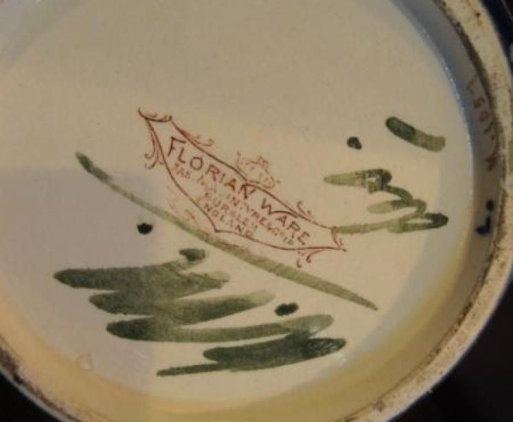 Tall Art Nouveau McIntyre Moorcroft Cornflower Vase - Image 4