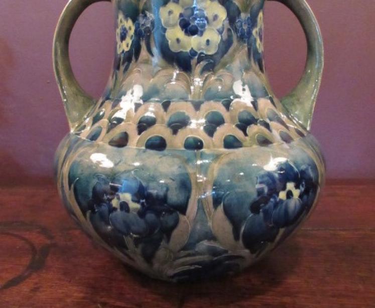 Large Moorcroft Florian Ware Twin Handled Vase - Image 5