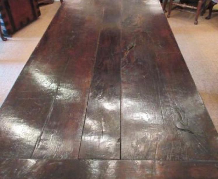 Stunning Large Early 18th Century Oak Refectory Table - Image 3