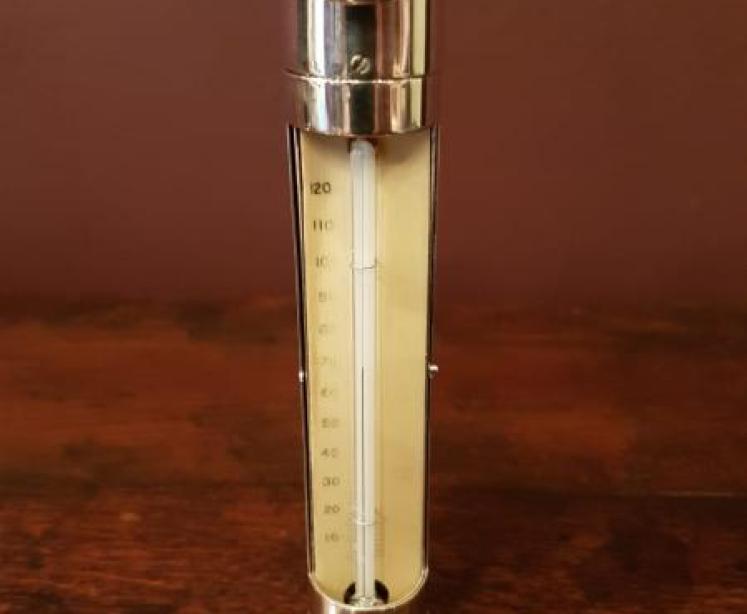 Rare Victorian Silver Campaign Thermometer - Image 5