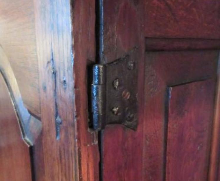 George II Period Oak Spice Cupboard - Image 4