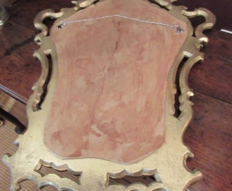 Edwardian Timber & Plaster Gilt Rococo Wall Mirror - Image 5